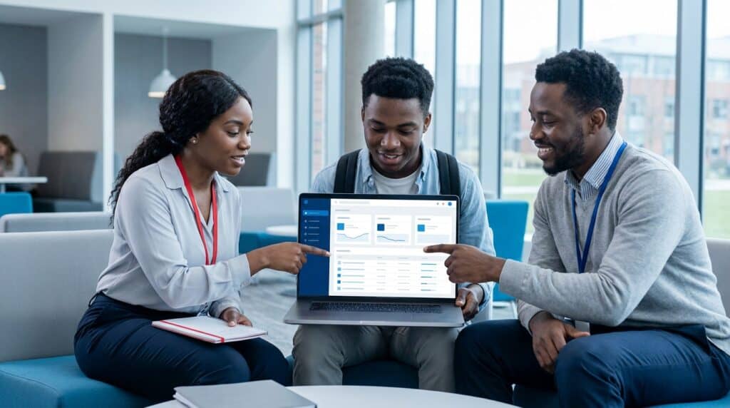 Using an AI Student Portal to Predict and Improve Student Success